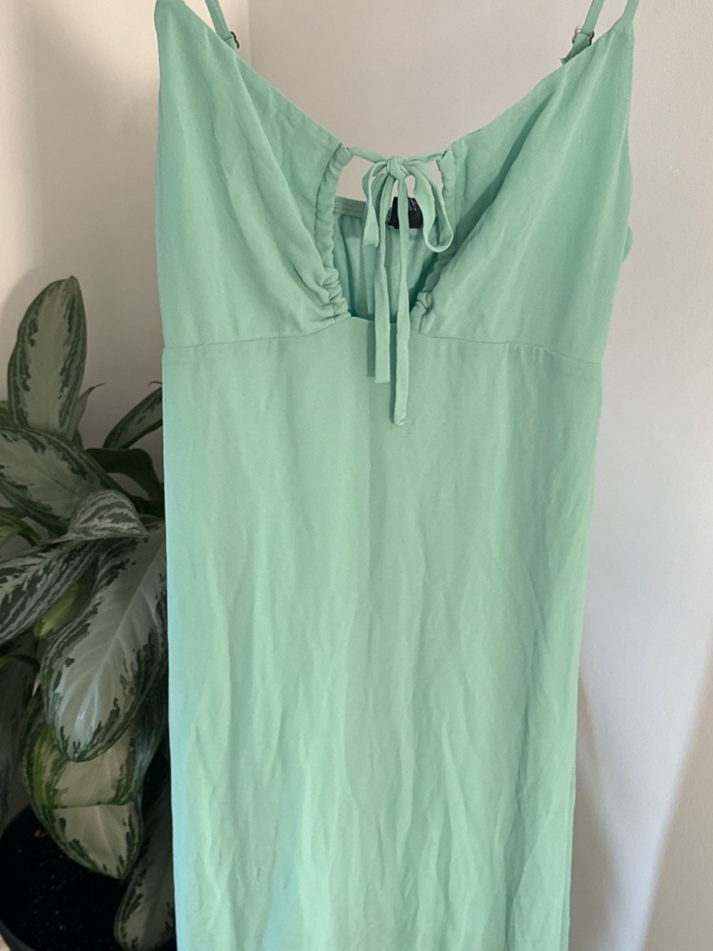 wild fable Seafoam Green Tie-Front Slip Dress